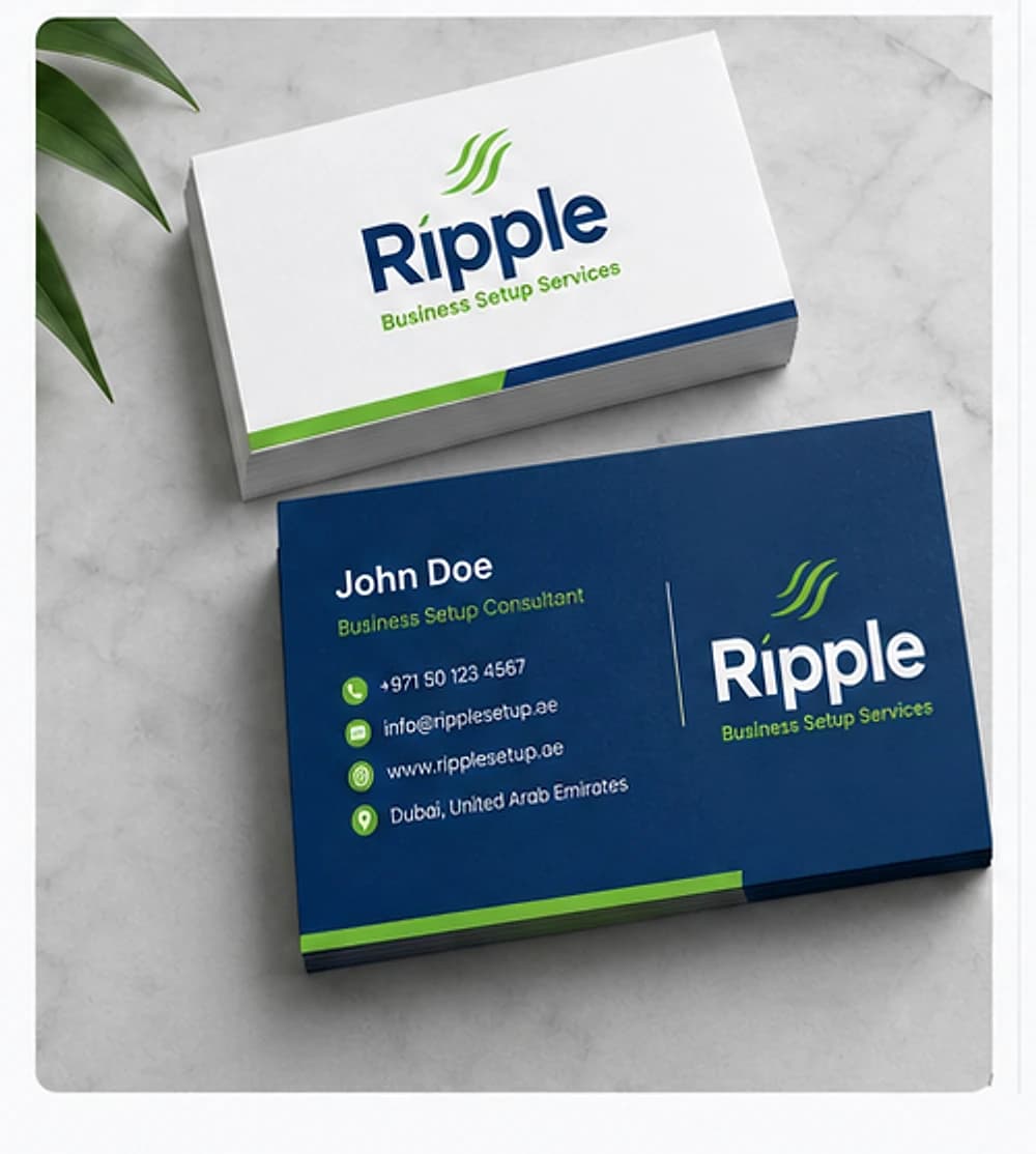 Ripple · Stationery — brand application