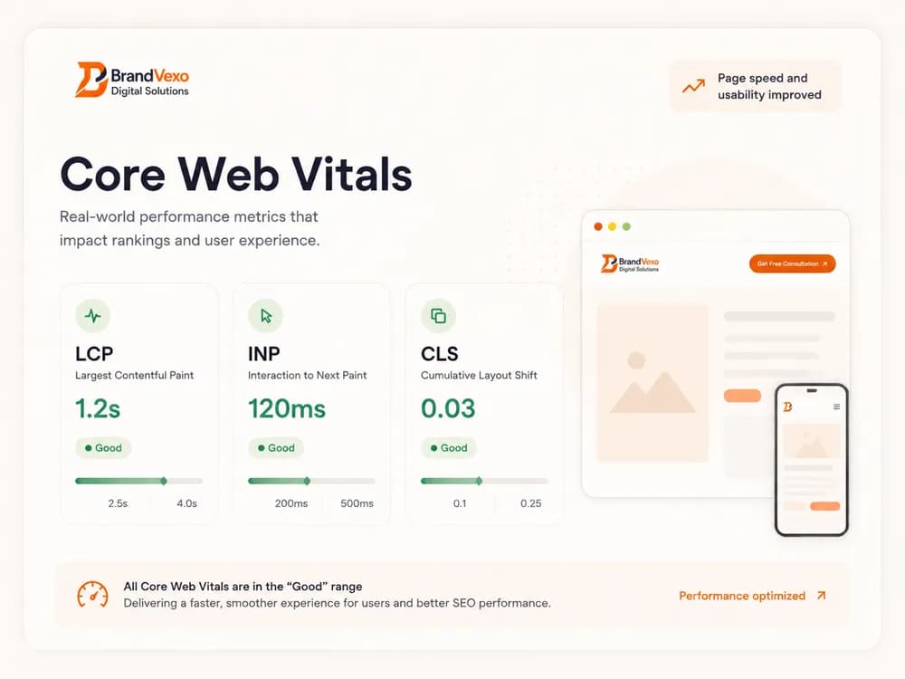 Core Web Vitals performance overview