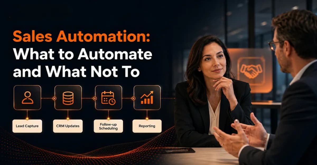 Sales Automation: What to Automate and What Not To