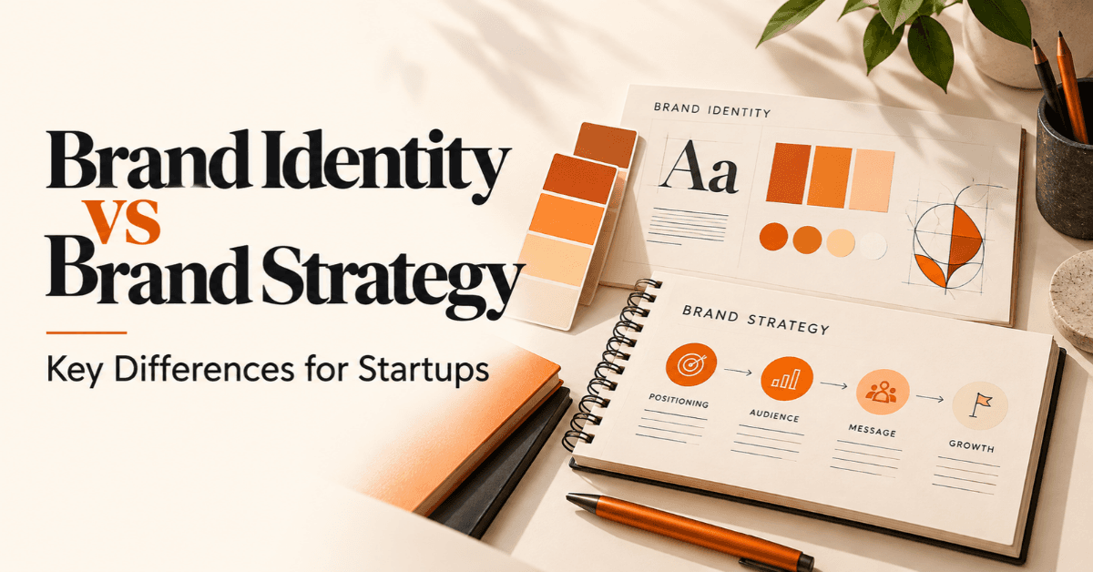 Brand Identity vs Brand Strategy for Startups: Key Differences